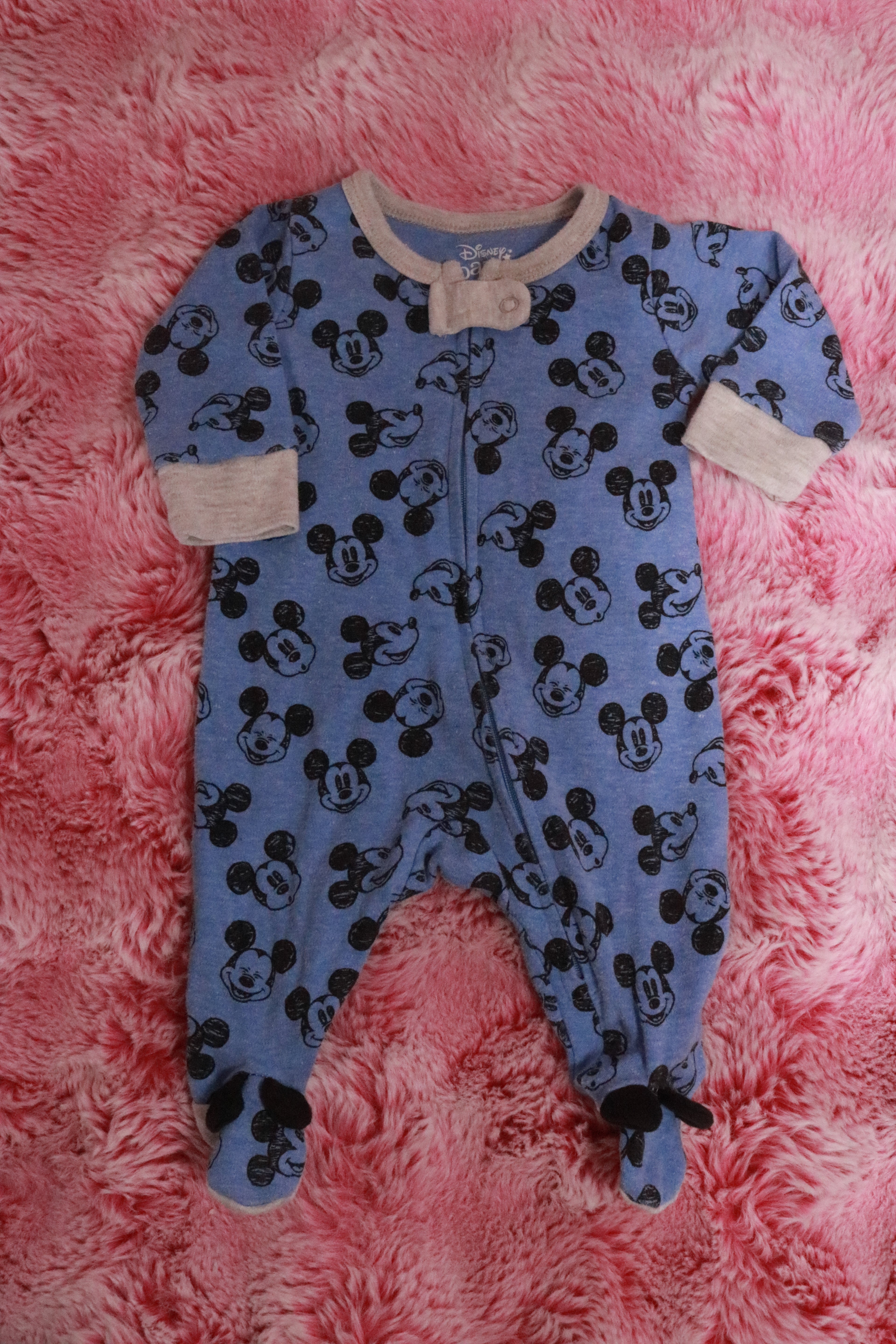 Blue Mickey pj onsie