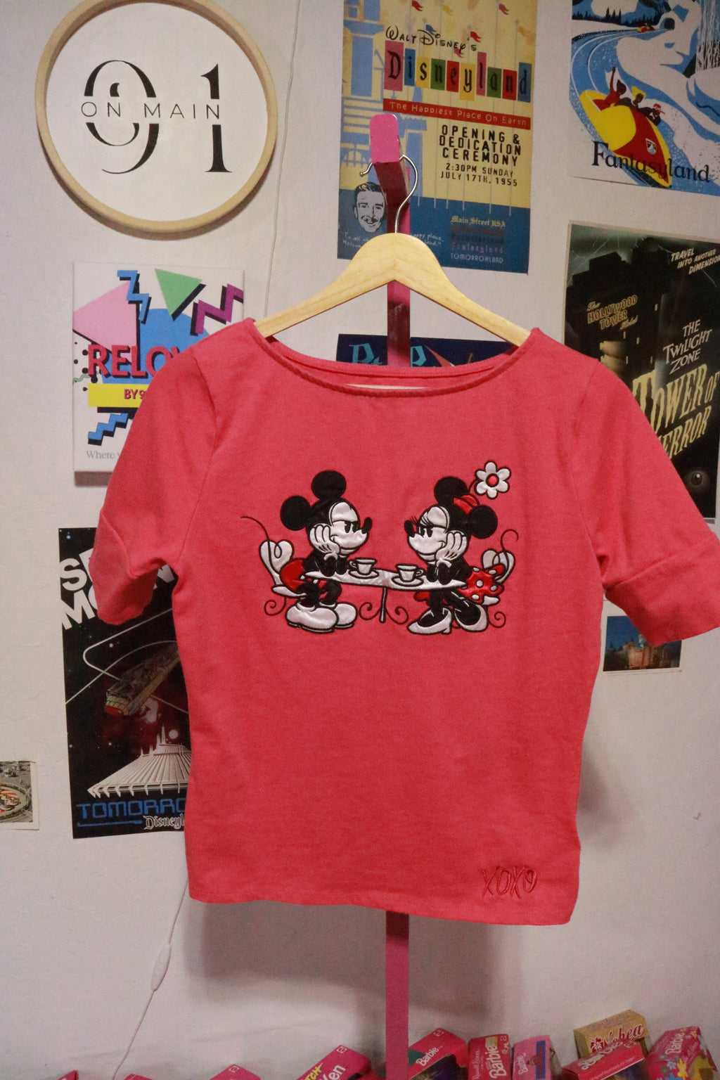 Lovers embroidered fitted shirt